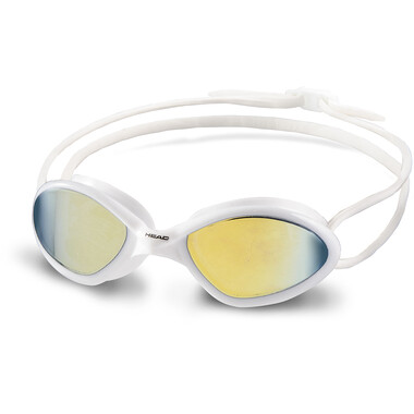 HEAD TIGER RACE MID MIRRORED Swimming Goggles Yellow/White 2021 0